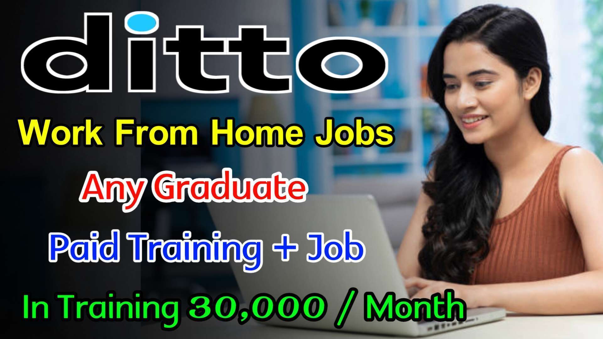 Latest Ditto Recruitment 2024 | Work From Home Jobs | Jobs For Freshers