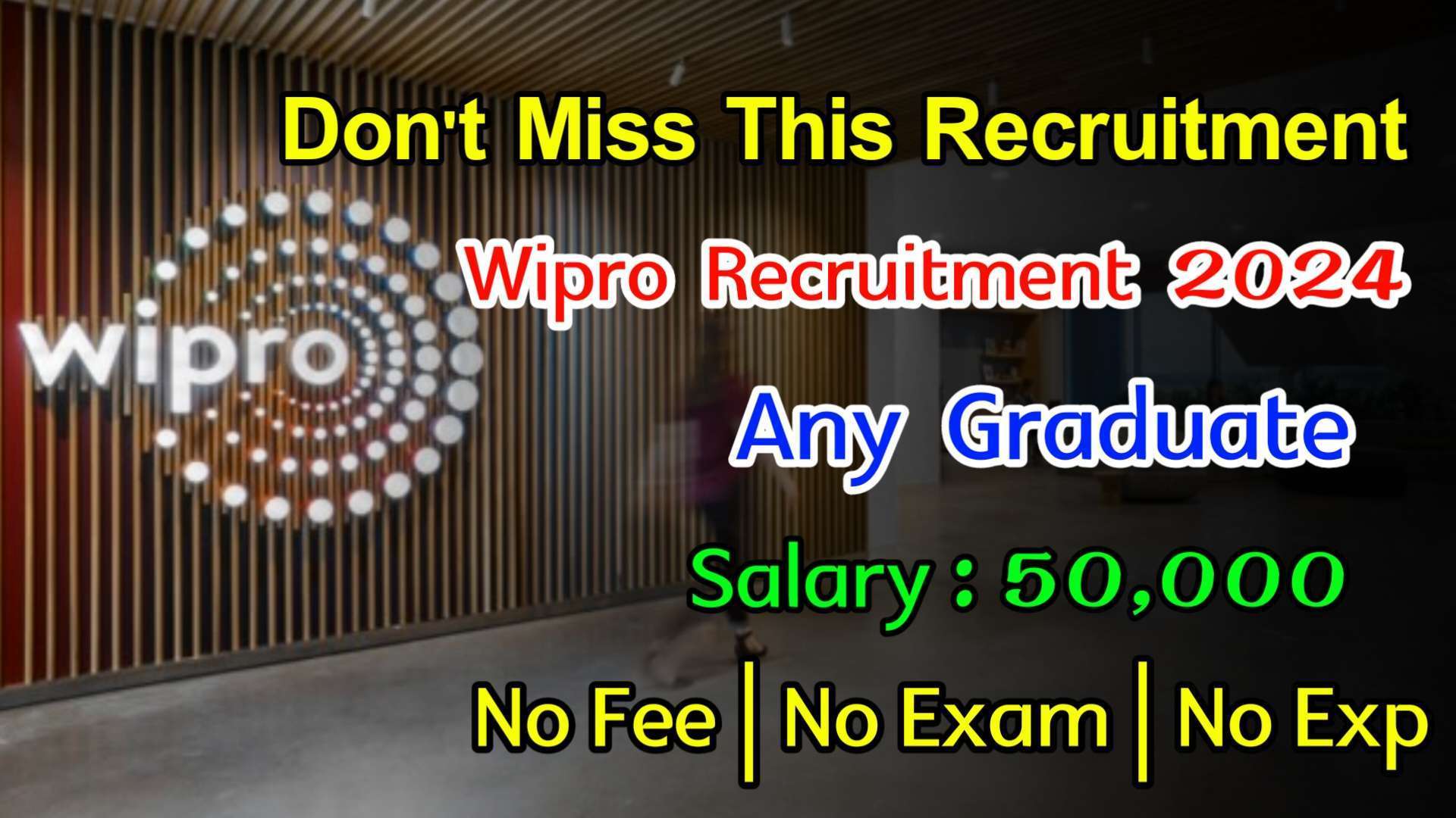 Latest Wipro Recruitment 2024 | Jobs For Freshers