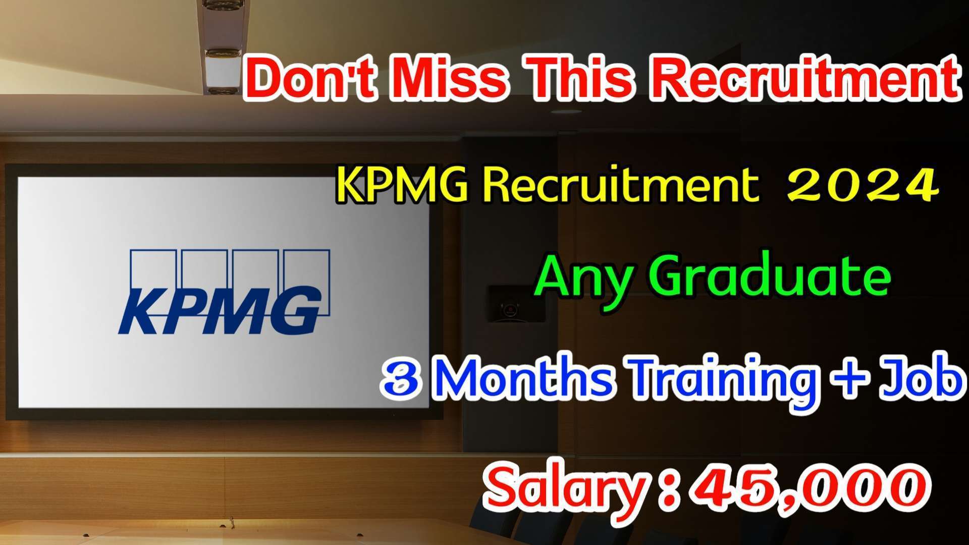 Latest KPMG Recruitment 2024 | Jobs For Freshers