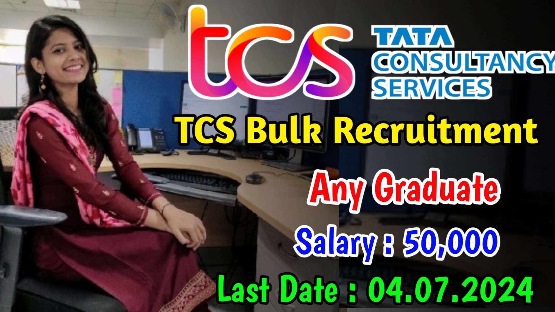 Latest TCS Bulk Recruitment  2024 | Jobs For Freshers