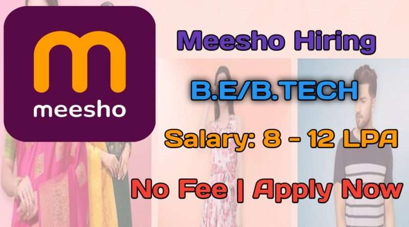 Meesho is Hiring Dynamic Category Associates for 2025