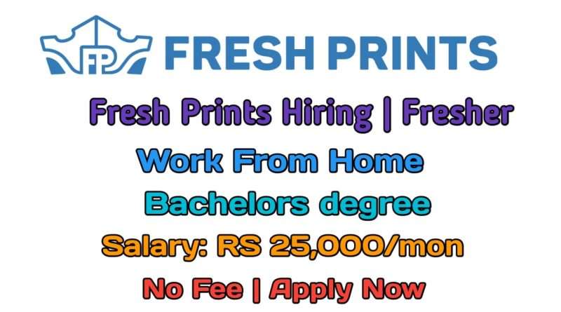 Fresh Prints Is Hiring HR Interns | WFH Job