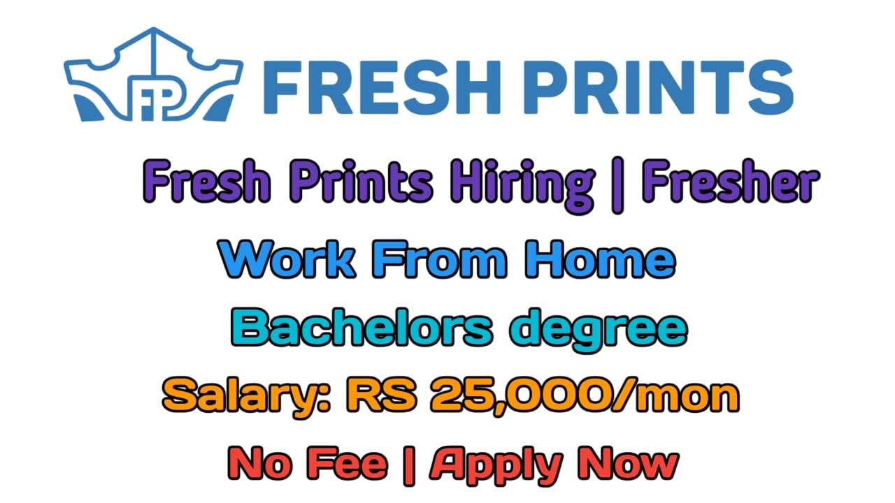 Fresh Prints Is Hiring HR Interns | WFH Job